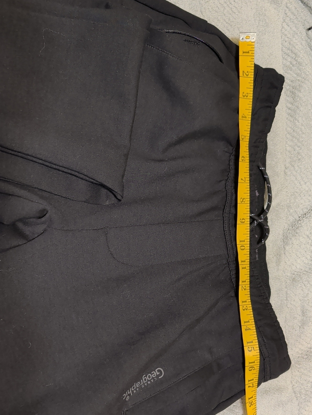 Canadian Geographic Black Men's Jogger Pants with Elastic Waist